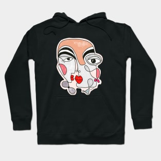 One couple, many faces Hoodie